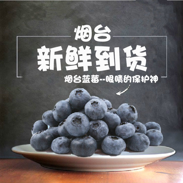 烟台蓝莓125g盒 蓝莓鲜果 新鲜蓝莓水果 大果浆果非进口智利