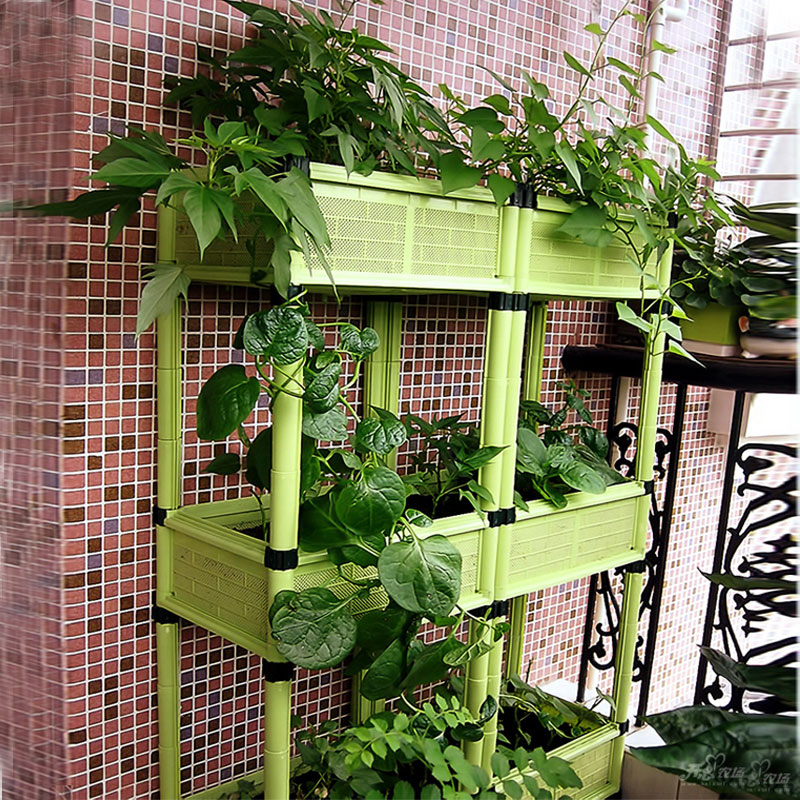 塑料种菜花盆设备阳台种菜盆长方形家庭楼顶蔬菜园种植箱特大