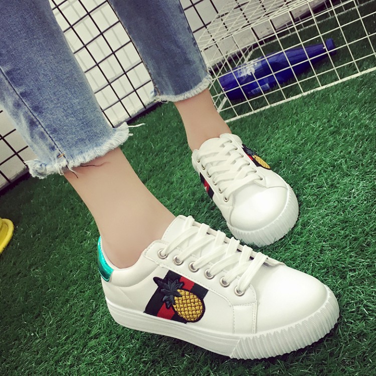 夏秋季韩版鞋子平底板鞋小白鞋女系带休闲运动鞋单鞋学生女鞋潮