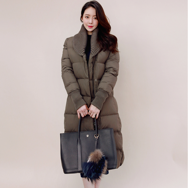 XSMX 2015冬季新款韩版女装棉衣时尚气质修身羽绒棉长款棉服