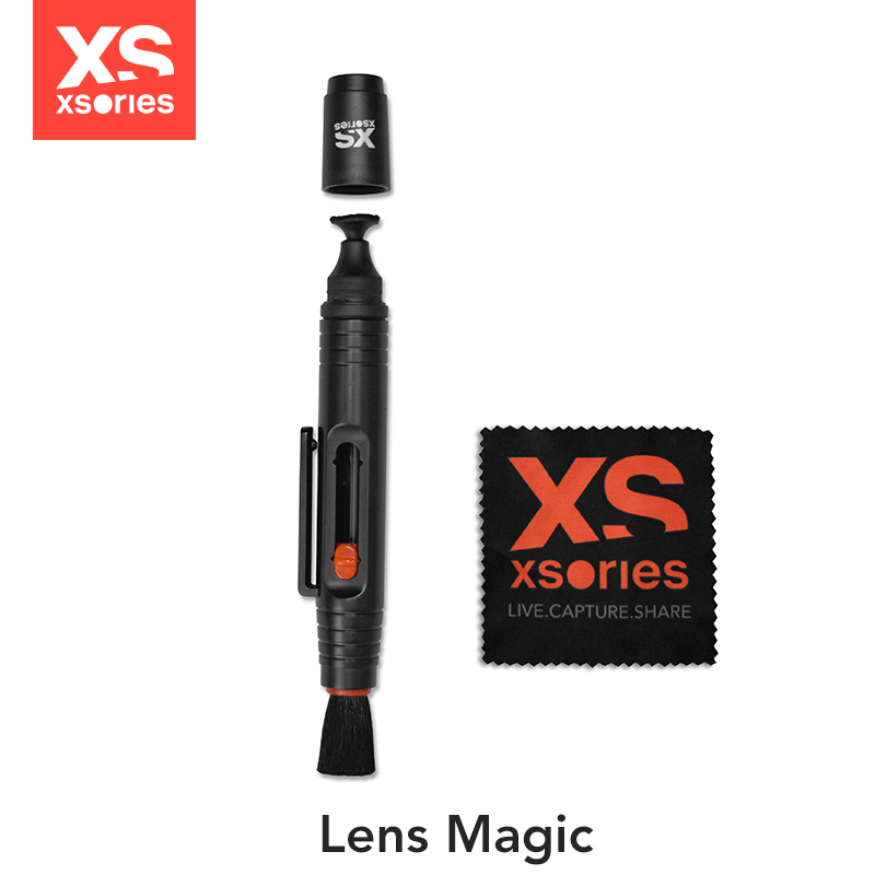 法国XSories正品 Lens Magic专业双头镜头清洁笔 碳头毛刷二合一