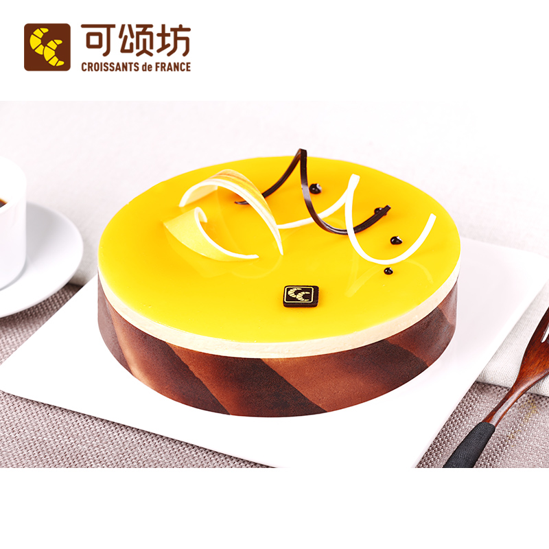 可颂坊百香果慕斯蛋糕公司庆祝派对生日蛋糕上海深圳预定同城速递