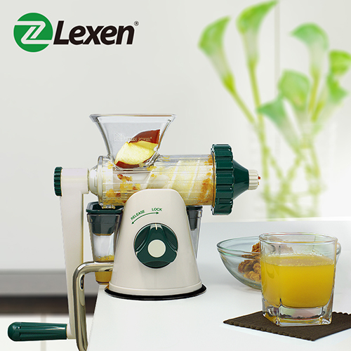 Lexen手动榨汁机标准版 手摇家用婴儿宝宝小麦草榨汁器压果汁器