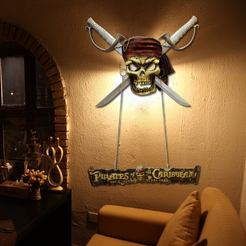 壁饰 墙饰挂饰创意家居客厅骷髅头立体墙上酒吧装饰品玄关壁挂件