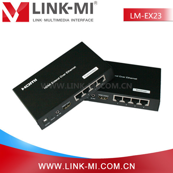 LINK-MI HDMI120米网线延长器HDMI网口120米1进4出分配器1080P/3D