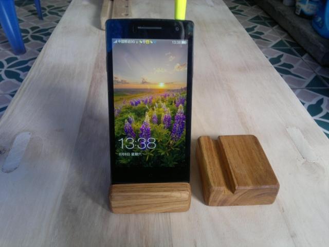 实木手机支架简易木质手机支架实木平板小米支架香樟木包邮