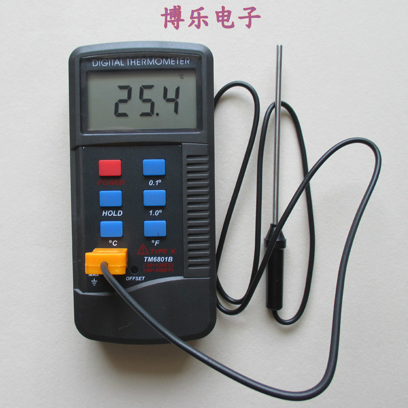 漳州威华专业测温仪TM6801B数字温度表 正品 高精度可测高温包邮
