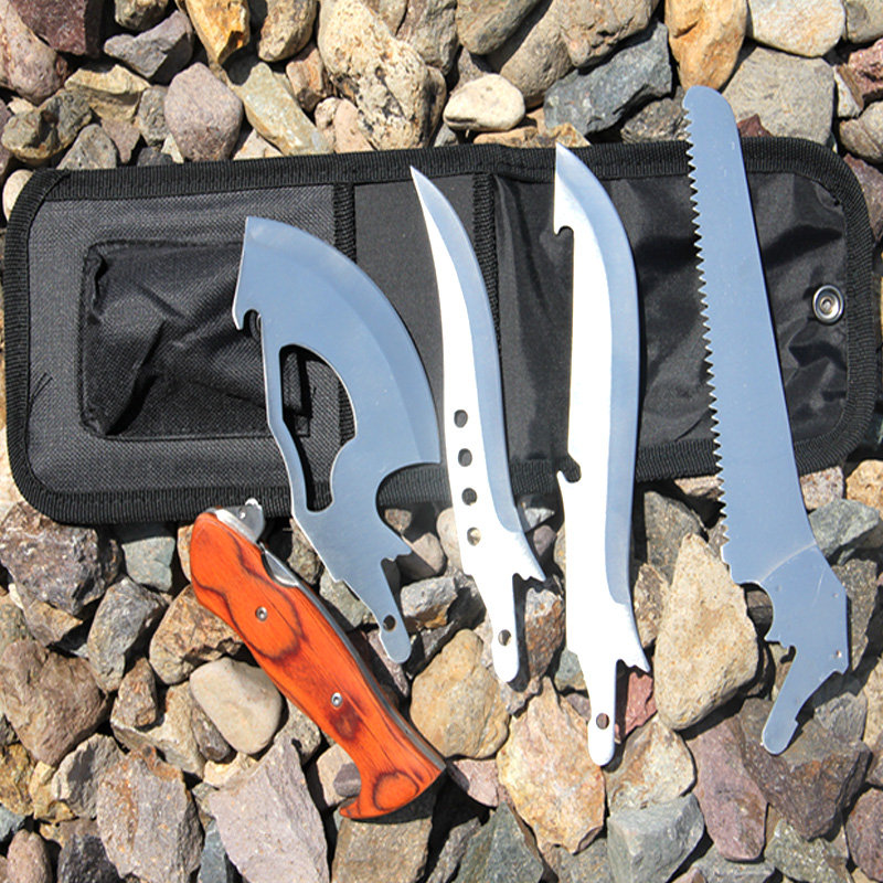 户外多用工具 登山 旅行用品野营出行装备 多功能组合工具4件套装