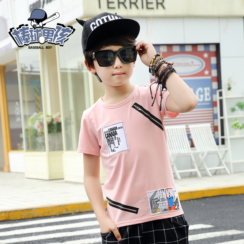 男童短袖t恤2015新款童装夏季运动体恤韩版中大儿童短袖休闲上衣