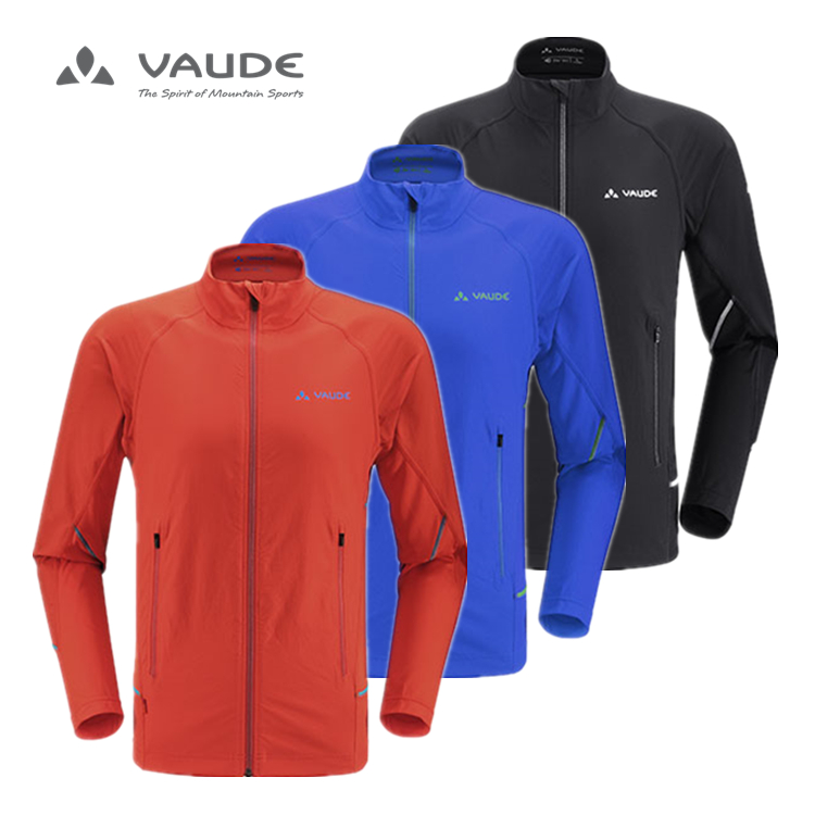 沃德VAUDE男款弹力防风衣1414029轻型修身夹克 运动外套 透气舒适