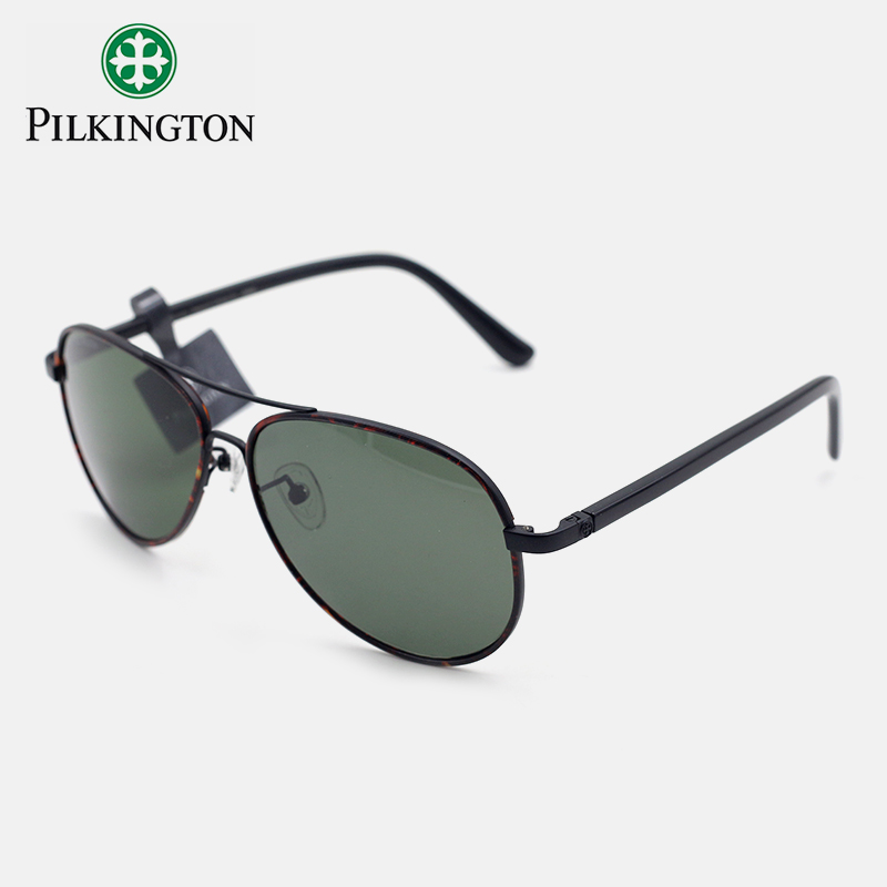 2015新款皮尔金顿太阳镜 专业驾驶镜 玻璃偏光大框太阳镜 PK40487