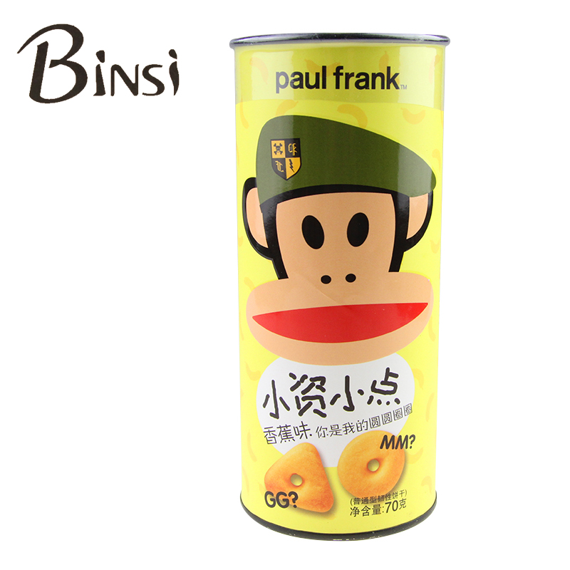 滨司/Binsi 大嘴猴 小资小点饼干 香蕉味 曲奇饼干 70g