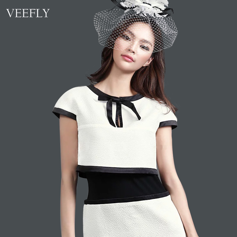 veefly连衣裙欧洲站春夏新品两件套小香风套头短袖修身显瘦短裙子