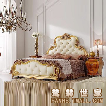梵赫 4bs160 上海 意大利 法式 皇室 双人床 布艺 样板间拉扣床
