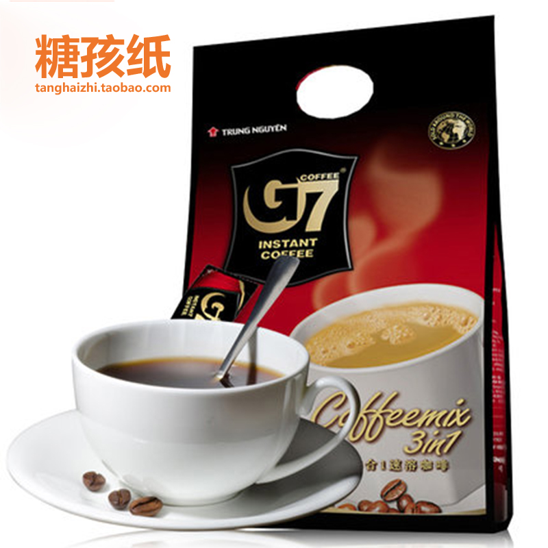 越南进口coffee 中原G7三合一速溶咖啡粉800g