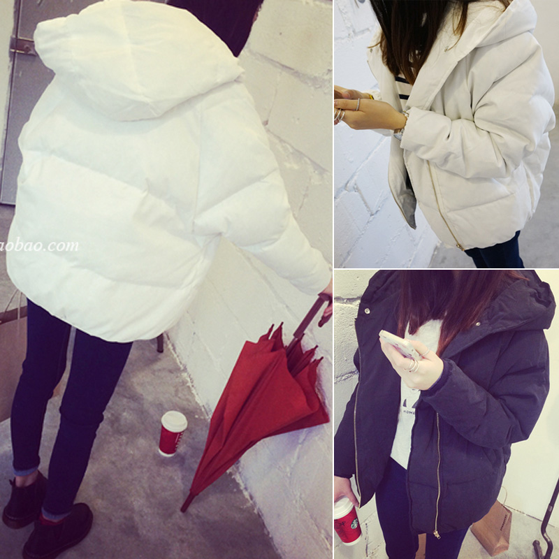 2015秋冬装新款韩版棉袄加厚外套百搭面包蓬蓬直筒棉衣棉服女学生