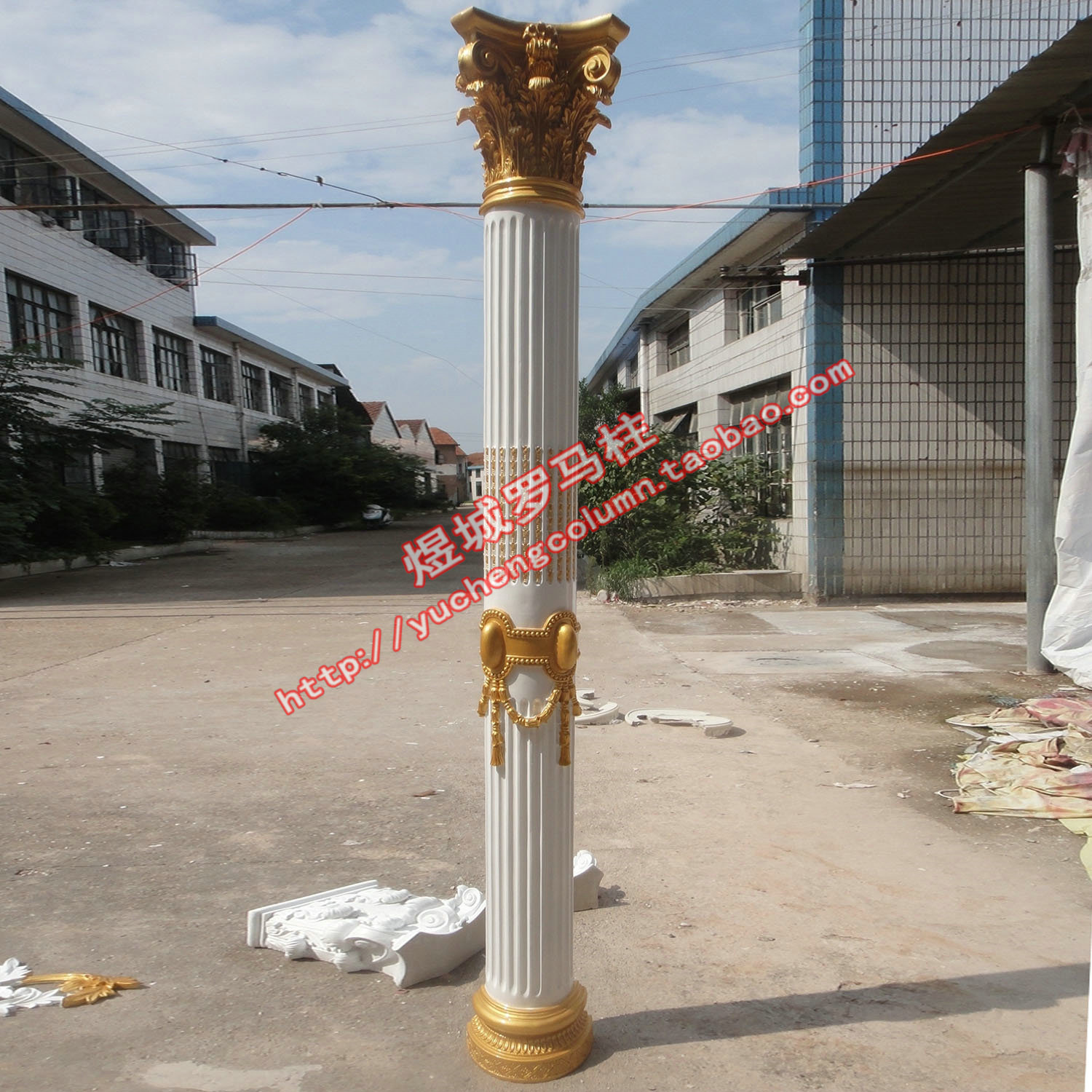 罗马柱 树脂 玻璃钢罗马柱 半圆罗马柱 树脂罗马柱子 欧式 180mm