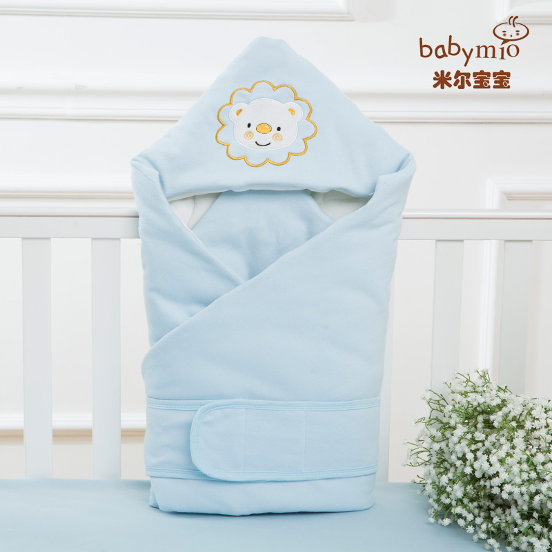 婴儿宝宝新生儿包被包巾浴巾抱毯纯棉秋冬加厚冬款