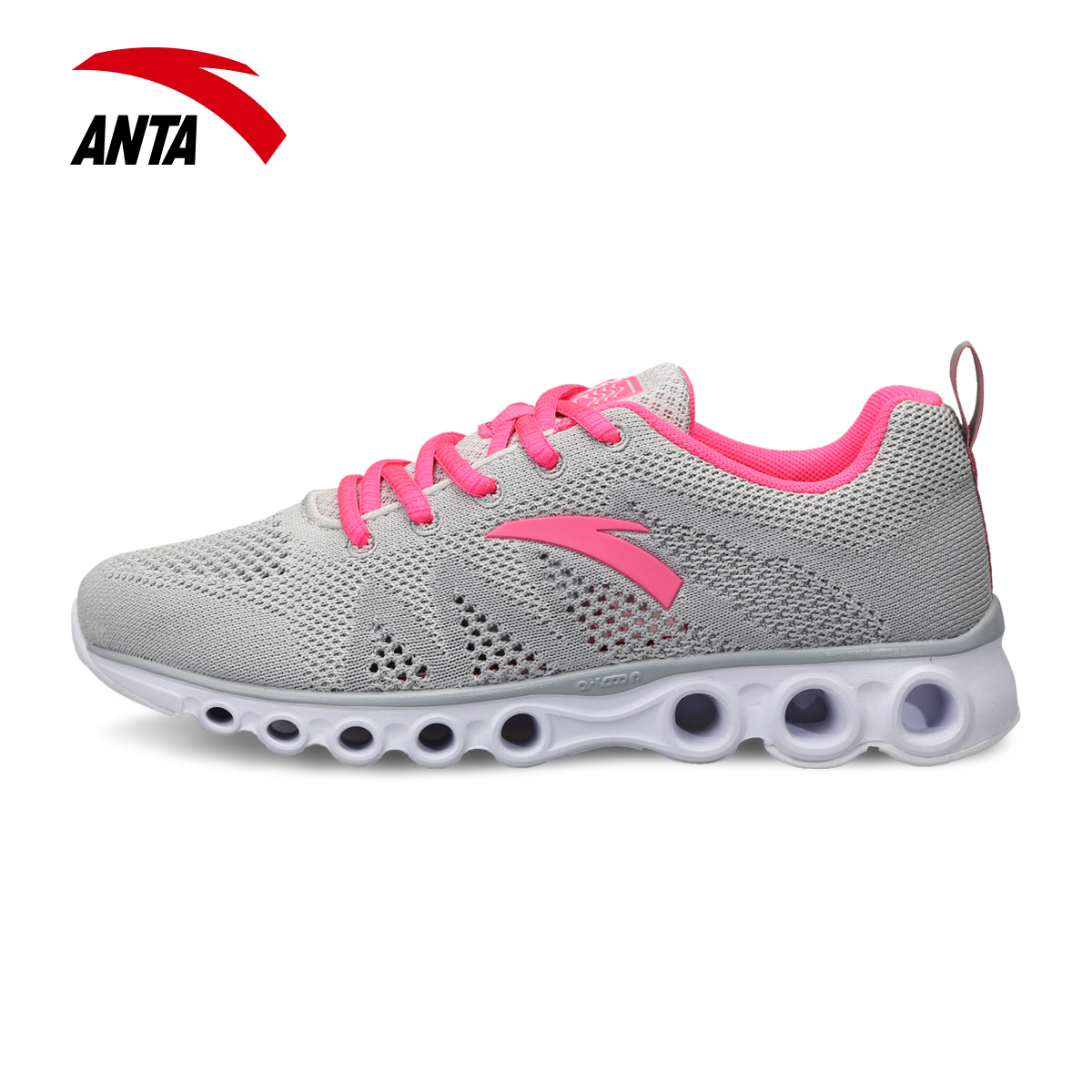 安踏女鞋 跑鞋2015夏新款ANTA透气能量环跑步鞋女运动鞋12525588