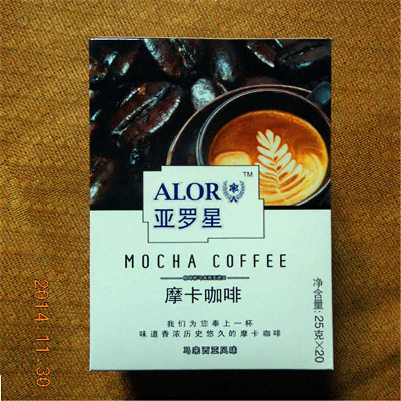 马来西亚进口亚罗星摩卡速溶白咖啡新年特价清仓35元满百包邮