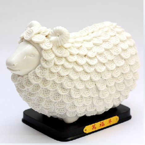 工艺品 陶瓷工艺礼品 家装饰品摆件家居摆设婚庆礼品礼物 万福羊