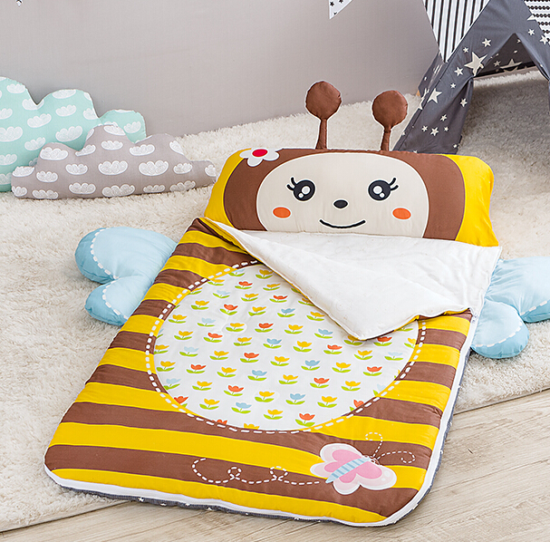 【韩国直邮】可爱动物款 儿童一体式被子垫子枕头/防踢睡袋