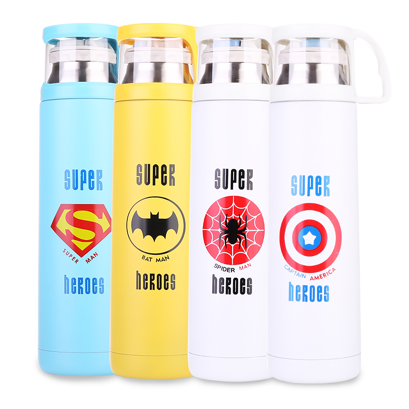 超级英雄真空保温杯创意英雄联盟不锈钢超人便携水杯男女