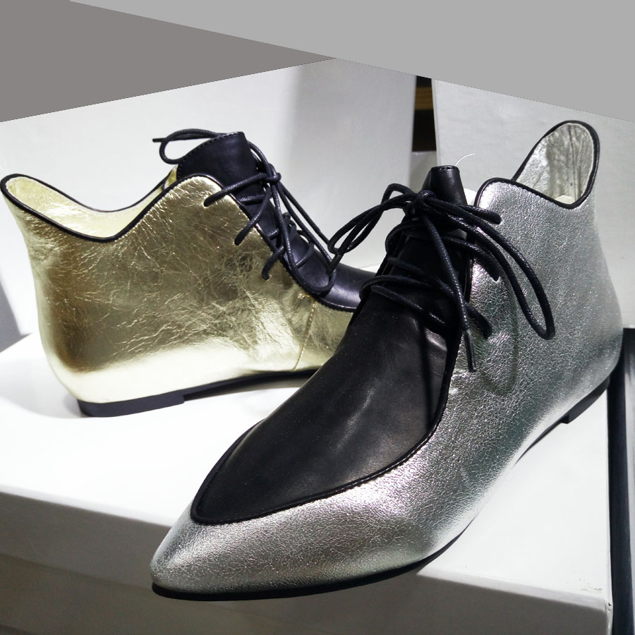仙人掌2015年牛皮平底短靴时尚休闲款式舒适自在