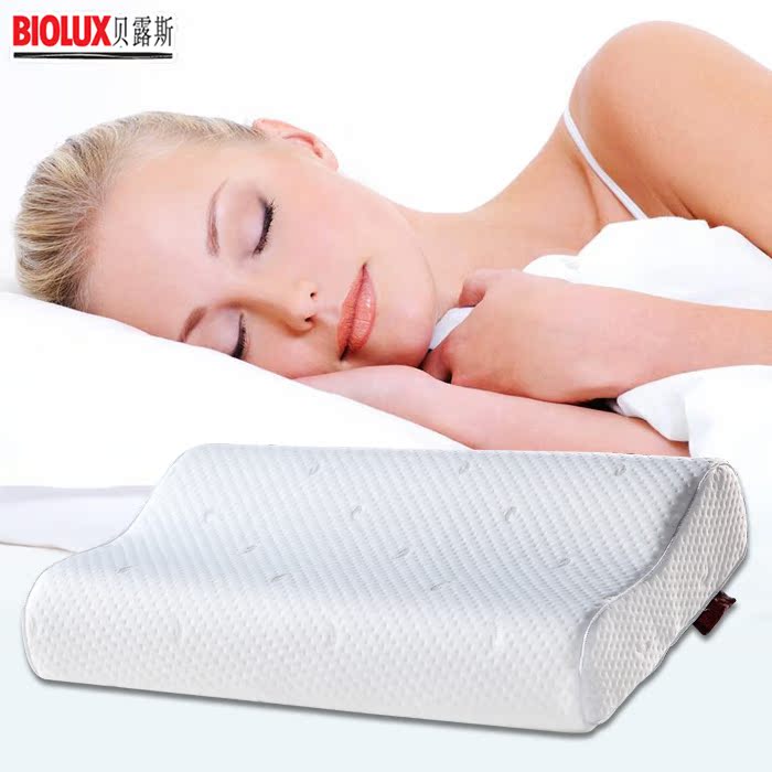 零压力B型睡枕成人记忆枕 慢回弹保健天然乳胶枕头颈椎枕护颈枕