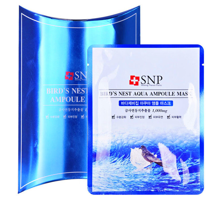 韩国正品批发第一药妆SNP海洋燕窝水库面膜深层补水保湿美白整盒