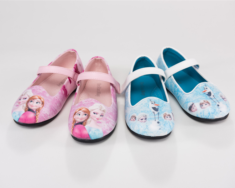 冰雪奇缘公主鞋 童鞋 演出儿童皮鞋单 卡通Frozen艾莎安娜公主鞋