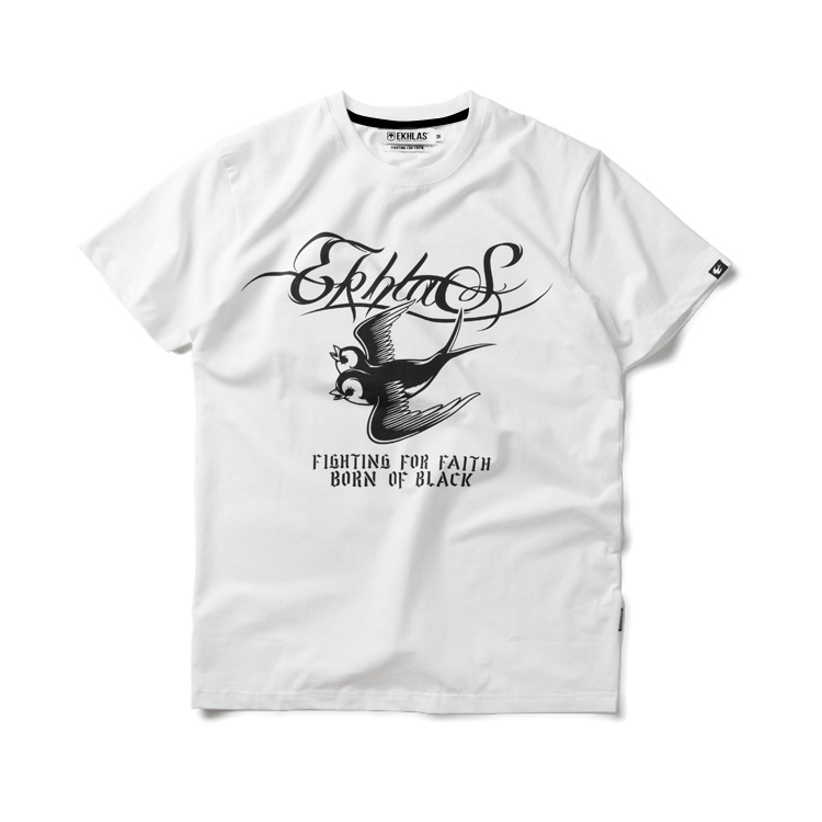 双头燕 2015 S/S 经典款LOGO TEE 滑板 摇滚 刺青 T恤 白色款