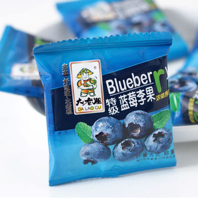 蓝莓派李果 大老粗蜜饯果脯 蓝莓干独立小包水果干4件包邮