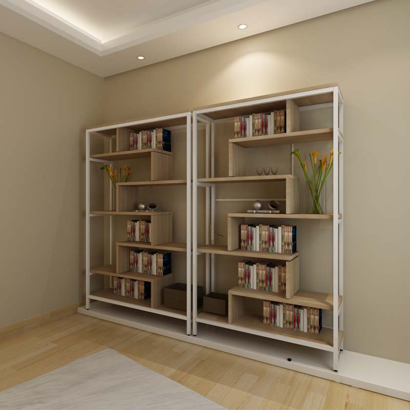 书架展示柜家用书房储物架落地简约书柜组合简易创意书架置物架