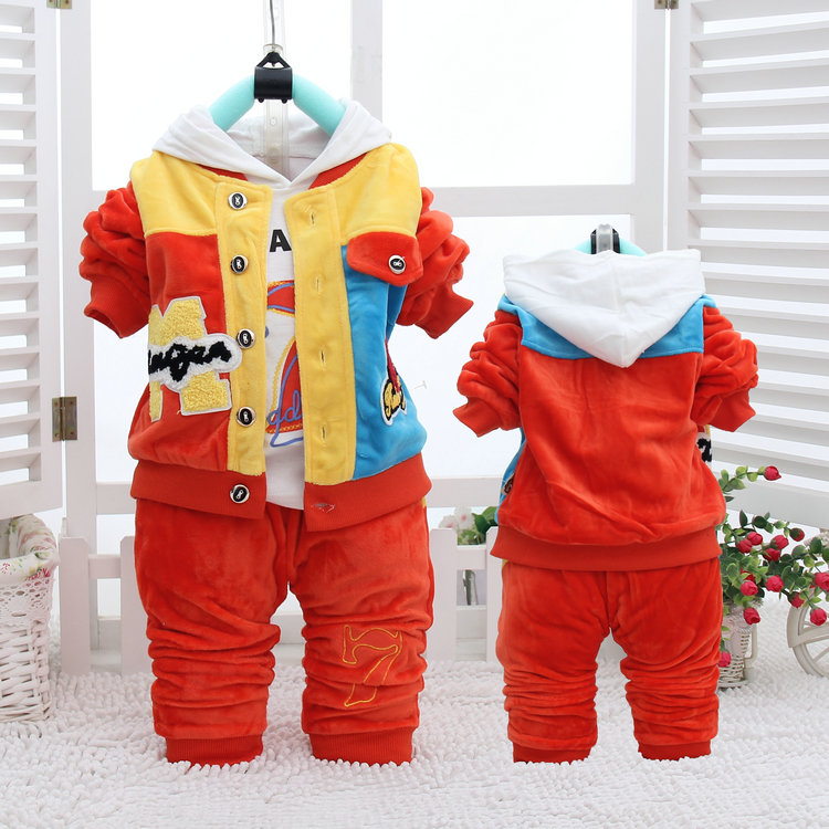 男女童套装新款春秋童装1-2岁婴幼儿纯棉外套婴幼儿外出衣三件套