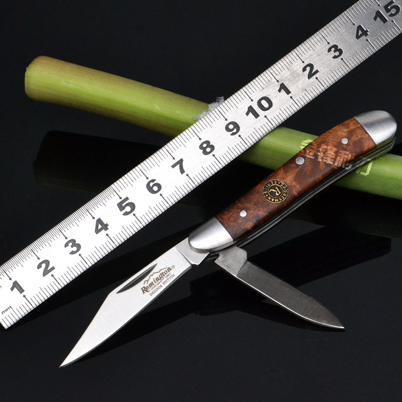 不锈钢折叠刀 随身迷你口袋小刀 双开多功能水果刀具出口装特价