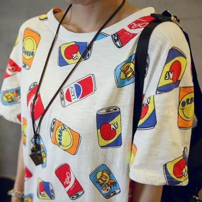 2016 夏装新款韩版大码女装 嘻哈宽松短袖t恤 潮特价包邮