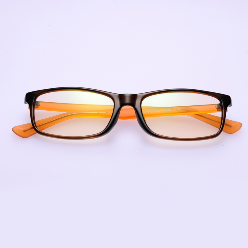 TR90格蓝防蓝光防辐射平光眼镜纯色方框护目镜男女新潮超轻眼镜框