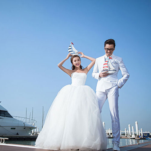 囍爱厦门2015新款主题厦门旅游婚纱 旅游跟拍 欧格游艇码头