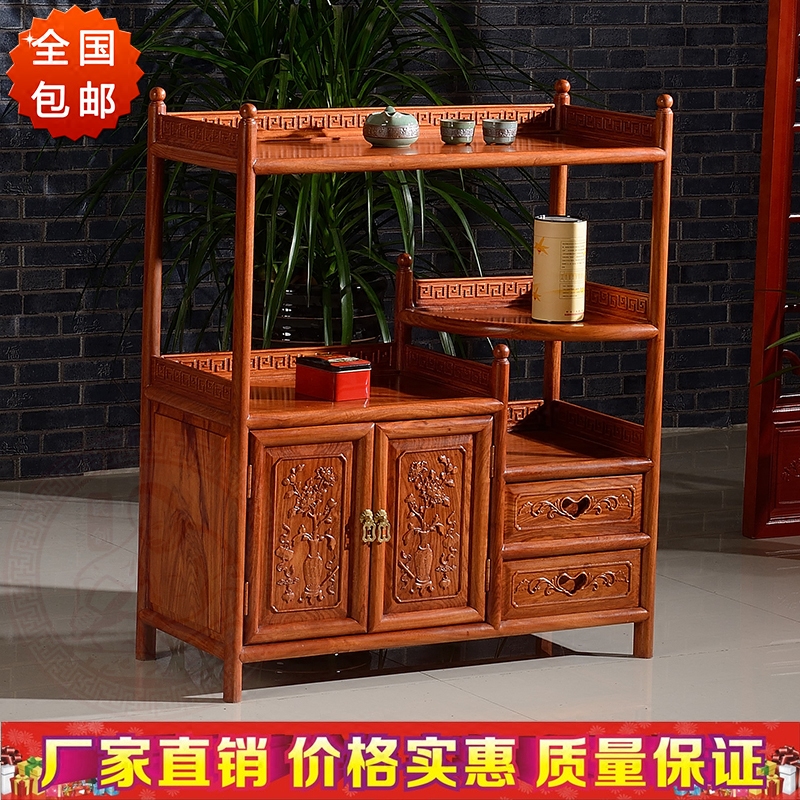 包邮东阳红木家具非洲花梨木茶柜0.6 0.8 1.1米茶水柜全实木柜子