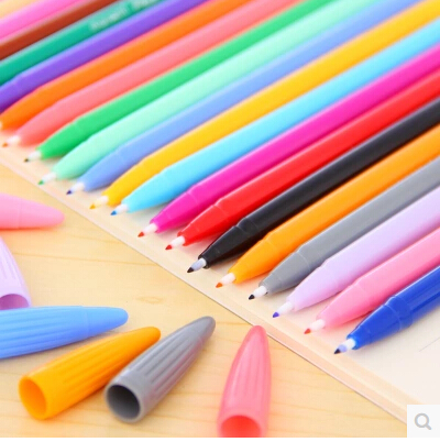 正品 韩国慕娜美 monami3000彩色水笔套装|水性笔|勾线笔24色