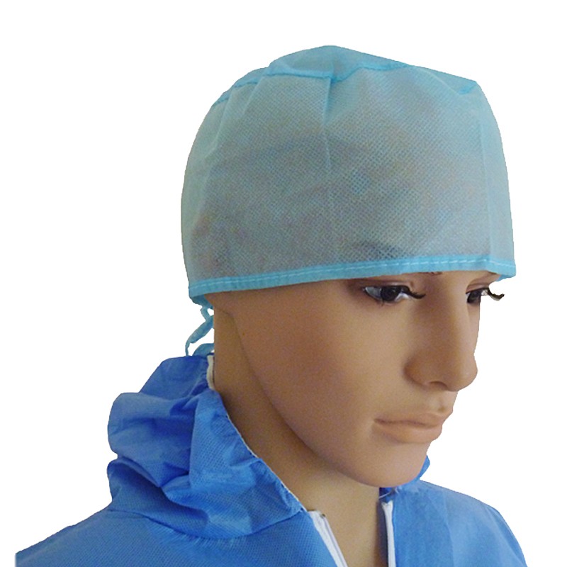 一次性无纺布工作帽系带式医生帽医生手术帽每袋100只