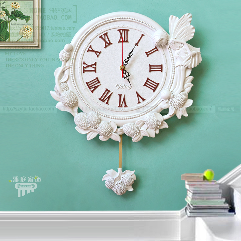 欧式挂钟静音客厅大挂表创意卧室壁钟墙表个性艺术装饰时钟表现代