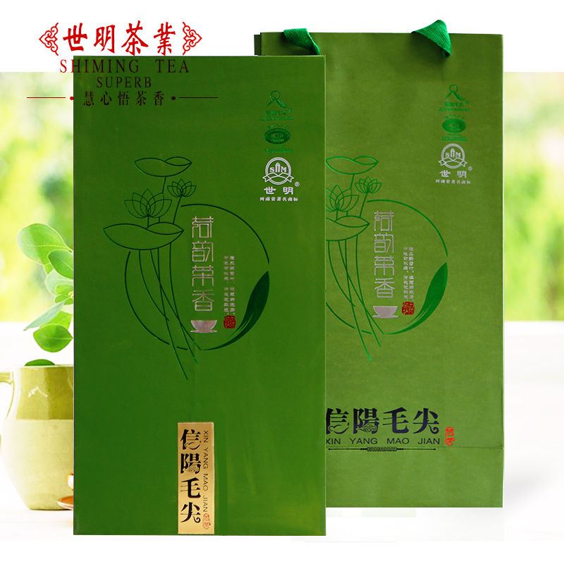 信阳毛尖礼盒装2015新茶雨前绿茶茶叶自产自销250克包邮