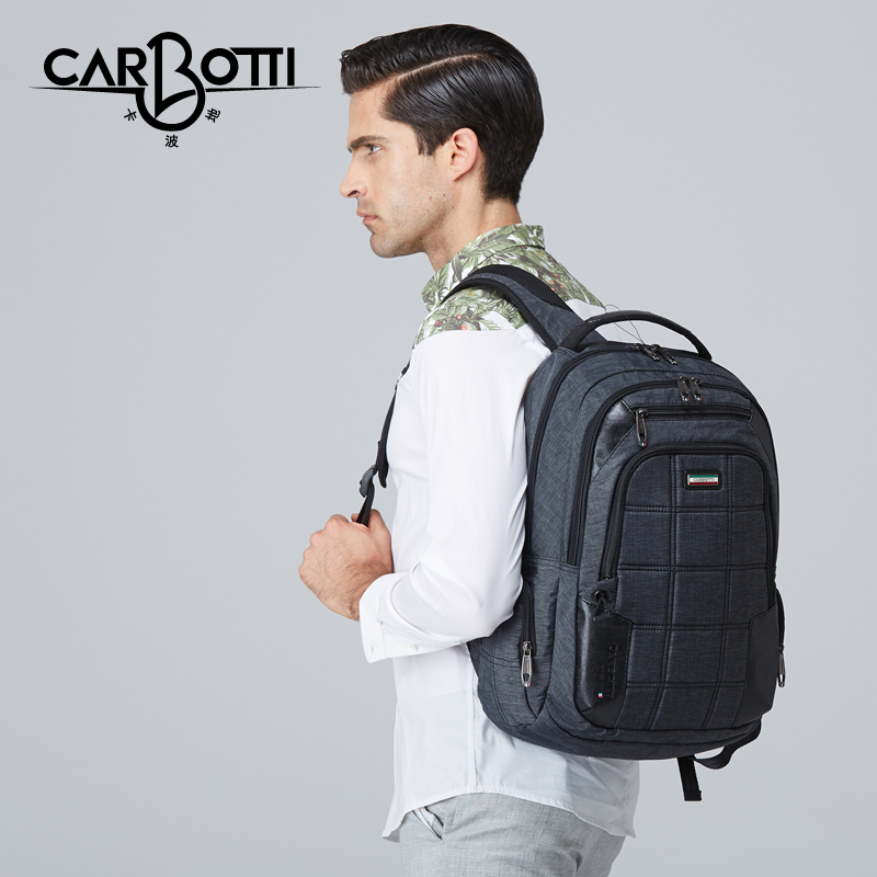 carbotti 休闲双肩包 男女 商务背包 旅行电脑包欧美时尚出差包包
