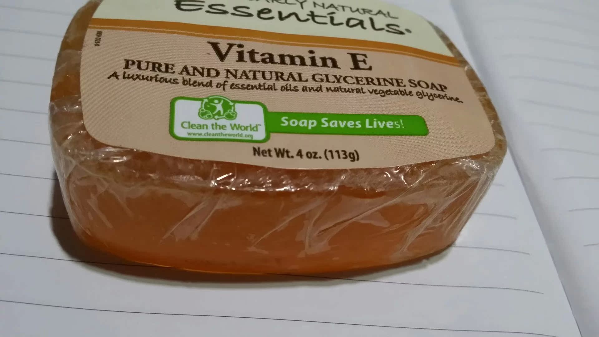 洁面皂essentials天然VE沐浴皂113克胭脂树保湿甜菜根进口美国
