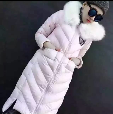 2015冬装韩版新款长款羽绒服女装修身连帽加厚狐狸毛领加长过膝潮