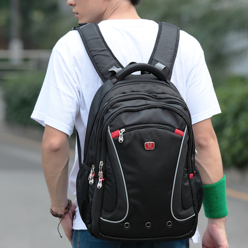 韩版双肩包男书包中学生休闲男包潮时尚包旅行背包女双肩电脑包包