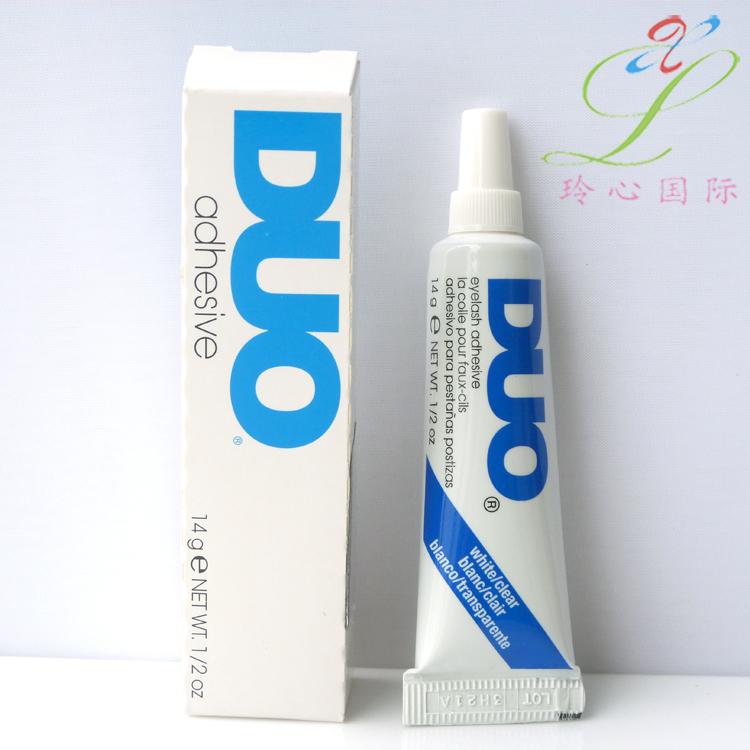 包邮美国DUO胶水假睫毛胶水抗/防过敏14G白色透明胶超粘持久 正品