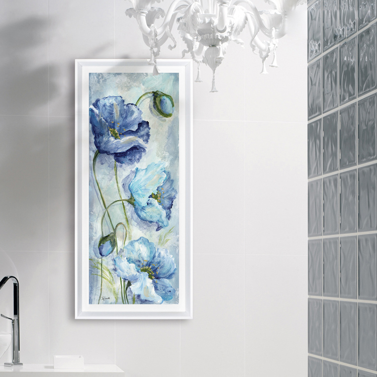 现代花卉玄关客厅餐厅挂画装饰画卫生间浴室洗手间壁画防水铝板画